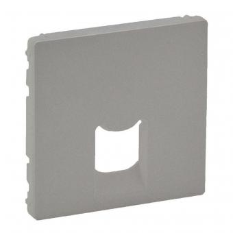 Лицевая панель одинарных розеток RJ45/RJ11 753042/753068/753070 Legrand Valena Life алюминий