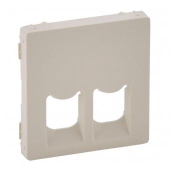 Лицевая панель двойных розеток RJ45/RJ11 753032/753039/753043 Legrand Valena Life сл. кость
