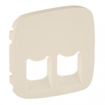 Лицевая панель двойных розеток RJ45/RJ11 753032/753039/43 Legrand Valena Allure слоновая кость