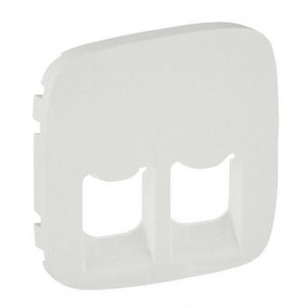Лицевая панель двойных розеток RJ45/RJ11 753032/753039/753043 Legrand Valena Allure жемчуг