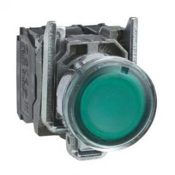 Кнопка Schneider Electric XB4BW33B5 c возвратом, с подсветкой 22мм синяя
