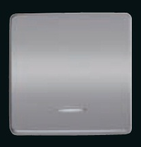 Клавиша широкая  с подсветкой, Bright Chrome