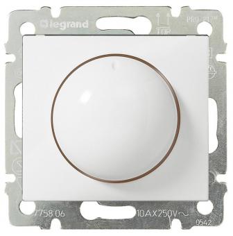 Светорегулятор (диммер) поворотный 400Вт Legrand Valena Classic белый