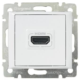 Розетка HDMI Legrand Valena Classic белая