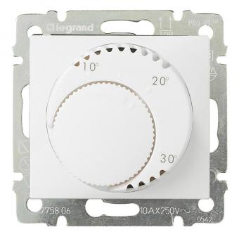 Терморегулятор теплых полов с датчиком 16А Legrand Valena Classic белый