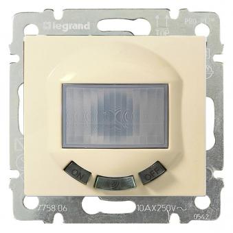 Датчик движения с нейтралью 1000Вт, угол 180° Legrand Valena Classic слоновая кость