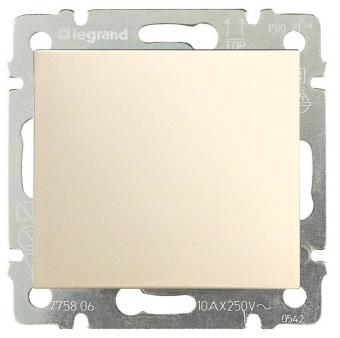 Выключатель одноклавишный 10А 250В Legrand Valena Classic слоновая кость