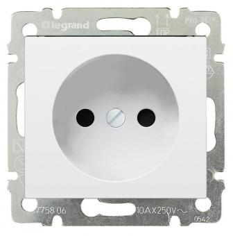 Розетка без заземления 16А 250В Legrand Valena Classic белая