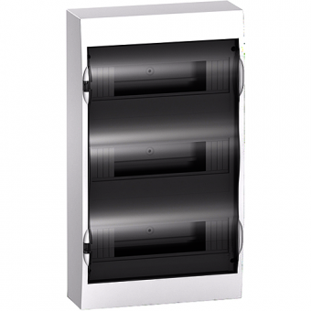 Бокс навесной с прозрачной дверцей Schneider Electric Easy9 на 36 (3х12) модулей с клеммниками N+PE