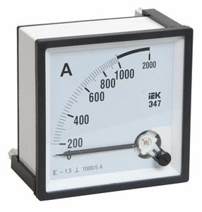 Амперметр Э47 2000/5А кл. точн. 1,5 72х72мм