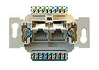 JUNG EcoProfi Розетка компьютерная двойная RJ 45, кат. 5e (EPUAE8UPOK5US)