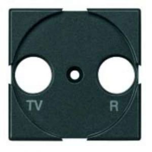 Axolute Лицевая панель для розеток TV + FM, цвет антрацит