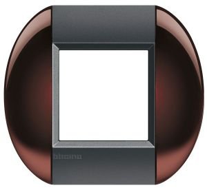 LivingLight Рамка овальная, 1 пост, цвет Бордовый