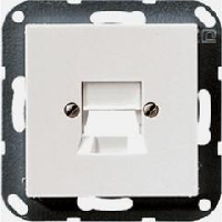 Крышка для модульных гнезд AMP 5KAT; слоновая кость