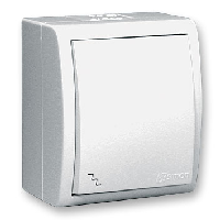 Simon15 Aqua Бежевый Переключатель 1-клавишный с/п наружный, IP54 (1594204-031)