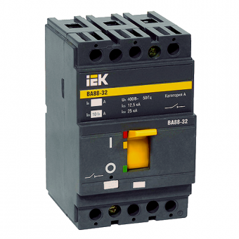 Автоматический трехполюсный выключатель IEK ВА 88-32 100А 25кА