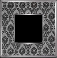 Рамка на 1 пост, VINTAGE TAPESTRY, гор./верт, цвет DECORNOIR- Bright Chrome
