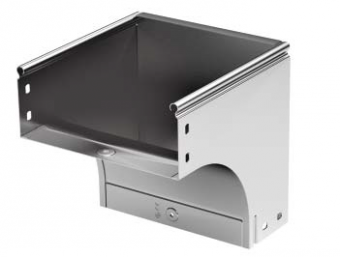 DKC Угол CPO 90 горизонтальный 90° 100х80 INOX (36022inox)