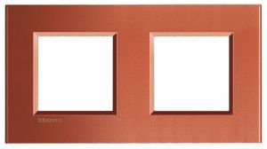 LivingLight Рамка прямоугольная, 2 поста, цвет Красный шелк