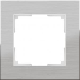 Рамка металлическая на 1 пост Werkel Aluminium (алюминий)