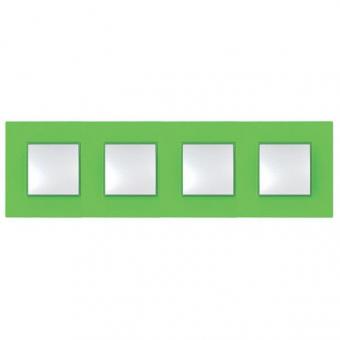 Рамка на четыре поста Schneider Electric Unica Quadro киви