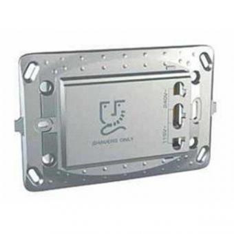 Розетка для электробритв Schneider Electric Unica Top алюминий
