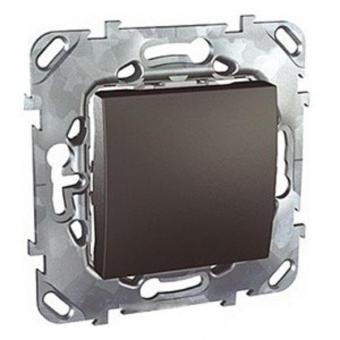 Выключатель одноклавишный Schneider Electric Unica Top графит