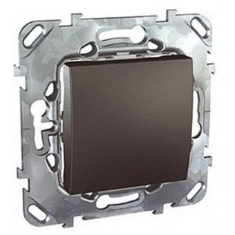 Выключатель кнопочный Schneider Electric Unica Top графит