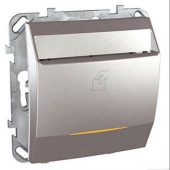 Выключатель карточный Schneider Electric Unica Top алюминий