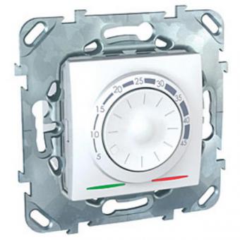 Термостат теплого пола 10А с выносным датчиком 4м  Schneider Electric Unica белый
