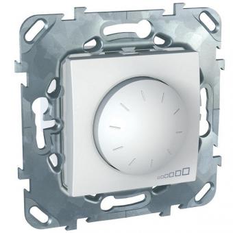 Светорегулятор (диммер) электронный поворотный универсальный 400W Schneider Electric Unica белый