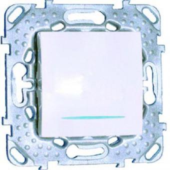 Светорегулятор (диммер) электронный нажимной универсальный 350W Schneider Electric Unica белый
