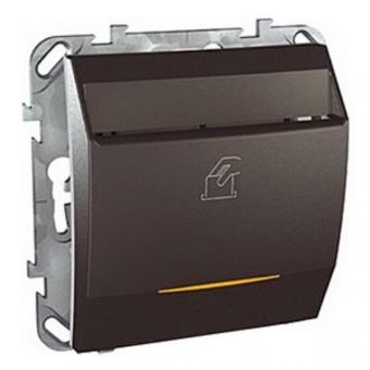 Выключатель карточный с выдержкой времени Schneider Electric Unica Top графит