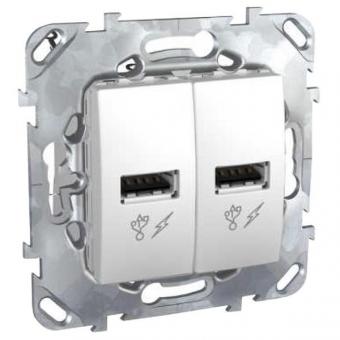 Зарядное устройство USB 2.0 Schneider Electric Unica белое
