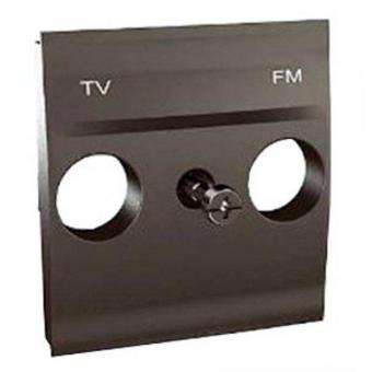 Центральная плата TV-FM розетки Schneider Electric Unica Top графит