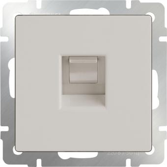 Розетка компьютерная одинарная Ethernet RJ45 Werkel (слоновая кость)