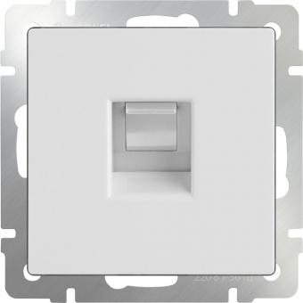 Розетка компьютерная одинарная Ethernet RJ45 Werkel (белая)