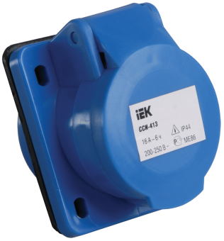 Розетка 413 скрытая 2Р+Е 16А 220В IP44 ИЭК