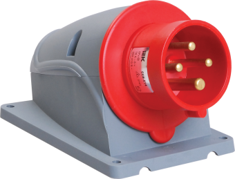 Вилка стационарная ССИ-514 16А-6ч/380-415В 3Р+РЕ IP44 MAGNUM ИЭК