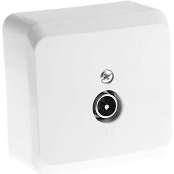 Розетка телевизионная TV 0.7 Дб Schneider Electric Этюд белая