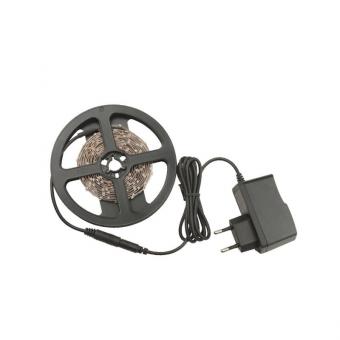 Лента светодиодная Volpe ULS-Q321 2835-60LED IP20, 8мм, 1080 Лм, 12В, дневной 6500К, с адаптером