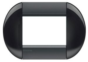 LivingLight Рамка овальная, 3 модуля, цвет Дымчатый