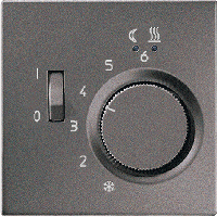 JUNG LS 990 Антрацит Регулятор теплого пола, 10(4)А (FTRAL231AN)