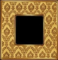 Рамка на 1 пост, VINTAGE TAPESTRY, гор./верт, цвет DECORGOLD- Bright Gold