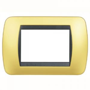 Накладка на 3 модуля, Атласное золото