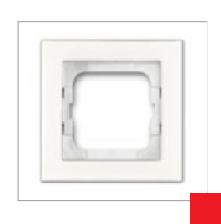 Рамка 1-постовая, серия axcent, цвет foyer-red