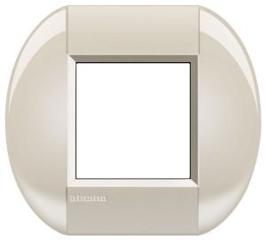 LivingLight Рамка овальная, 1 пост, цвет Кремовый