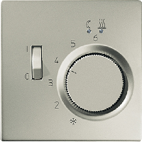 JUNG LS 990 Edelstahl Регулятор теплого пола, 10(4)А (FTRES231)