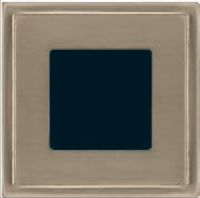 Рамка на 1 пост, MADRID, гор/верт, цвет nickel satin