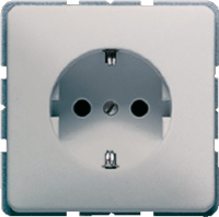 Штепсельная розетка SCHUKO 16A 250V~; платина